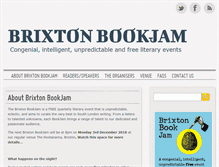 Tablet Screenshot of brixtonbookjam.com